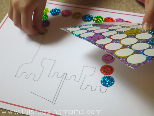 sticker play while reading aloud