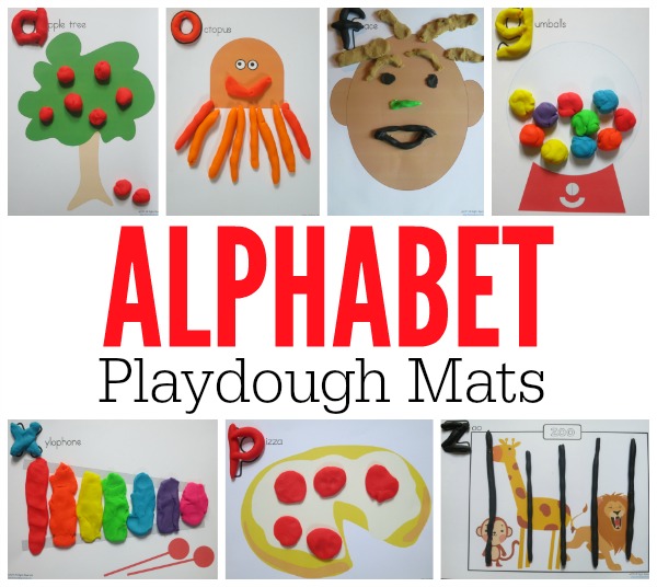 Alphabet Playdough Mats- This Reading Mama
