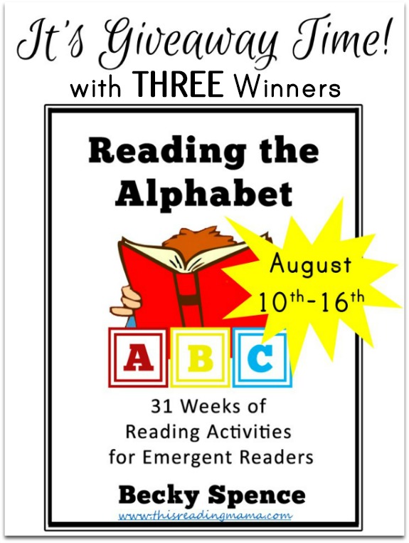 Reading the Alphabet Giveaway - THREE Winners! | This Reading Mama