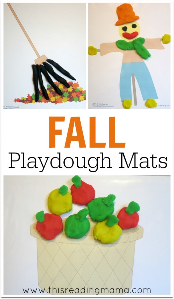 FREE Fall Playdough Mats - This Reading Mama