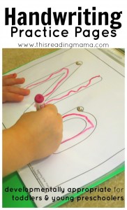 FREE Handwriting Practice Pages for the Young Child - This Reading Mama