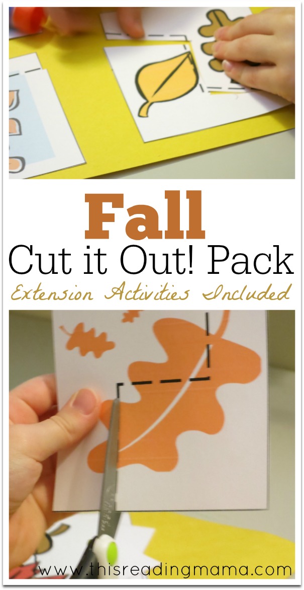 Fall Cut it Out! Pack with Extension Activities {FREE} | This Reading Mama