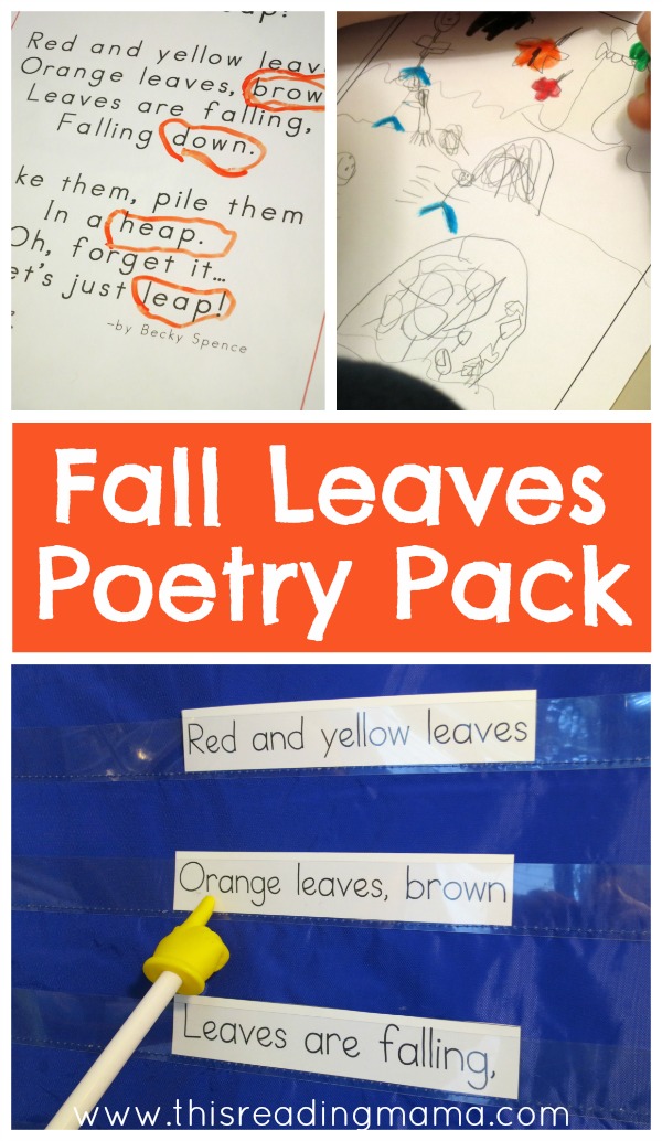 Fall Poetry Pack {K-2nd grade} This Reading Mama