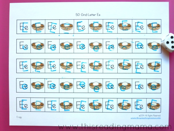 alphabet stamps on grid games