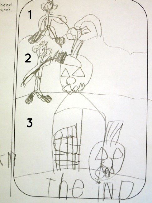illustrating the pumpkin poem from mental images