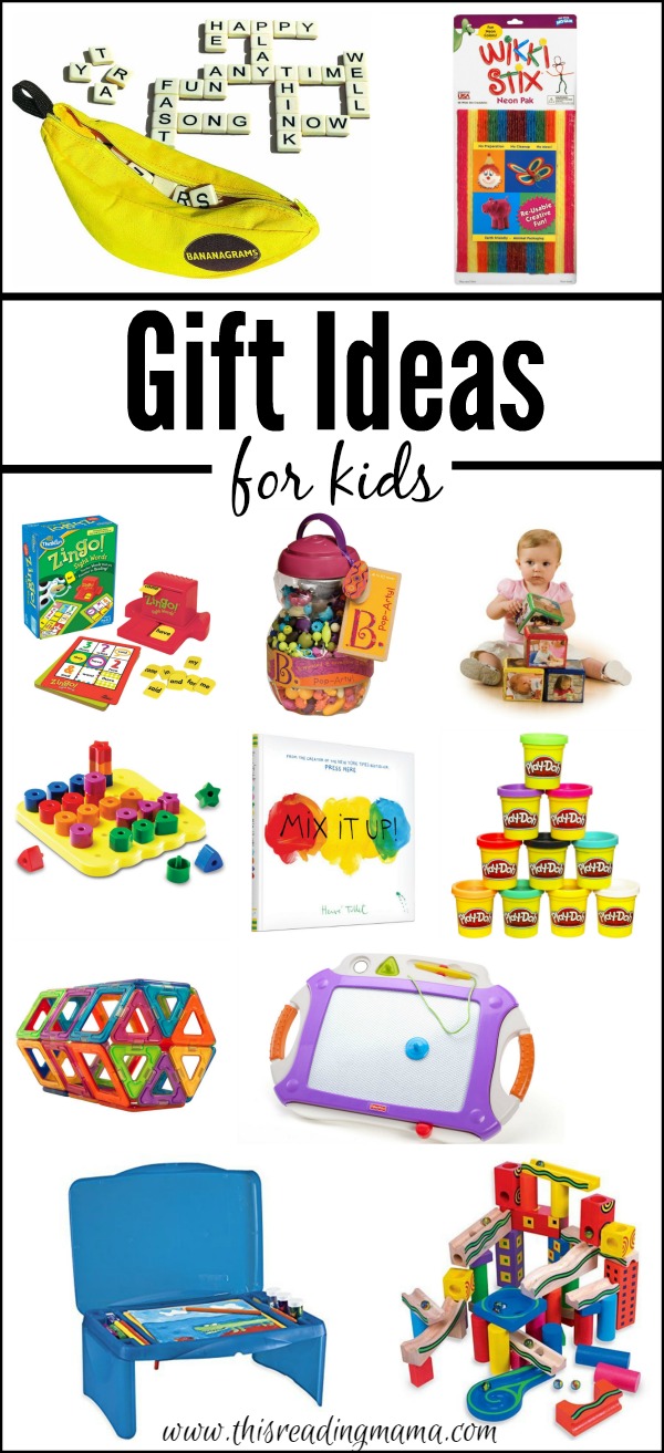 Gift Ideas for Kids for ANY time of year - book ideas and educational toys | This Reading Mama