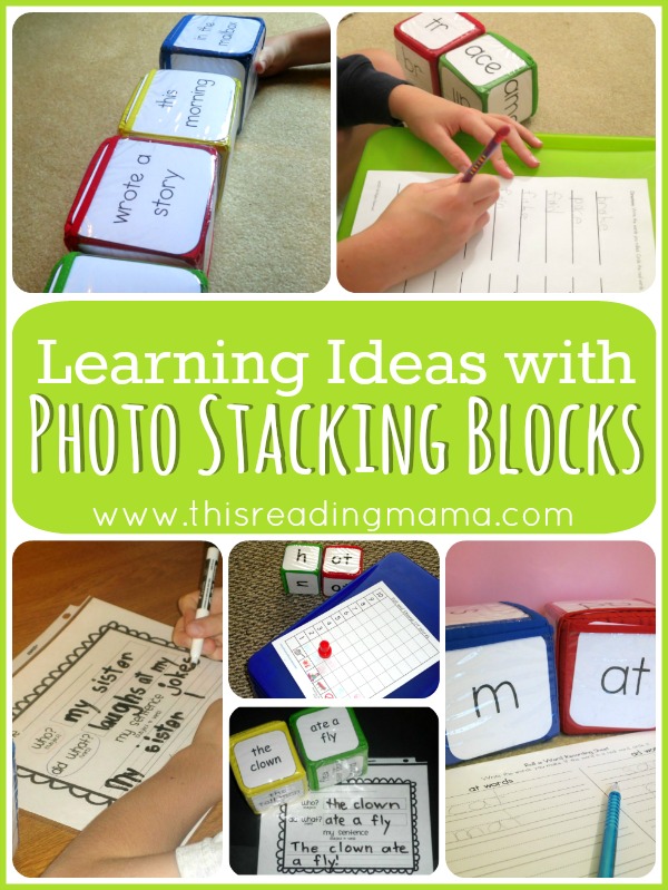 Learning Ideas with Photo Stacking Blocks - This Reading Mama