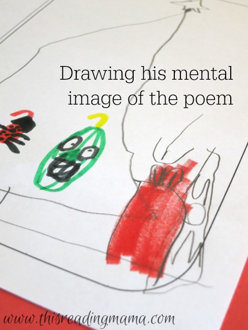 drawing a mental image based on the poem