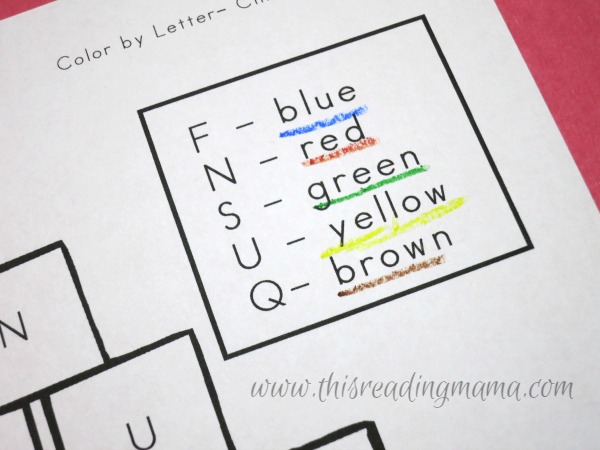 quick tip to help younger kids read color words