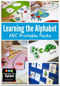 Learning the Alphabet - ABC Printable Packs - This Reading Mama