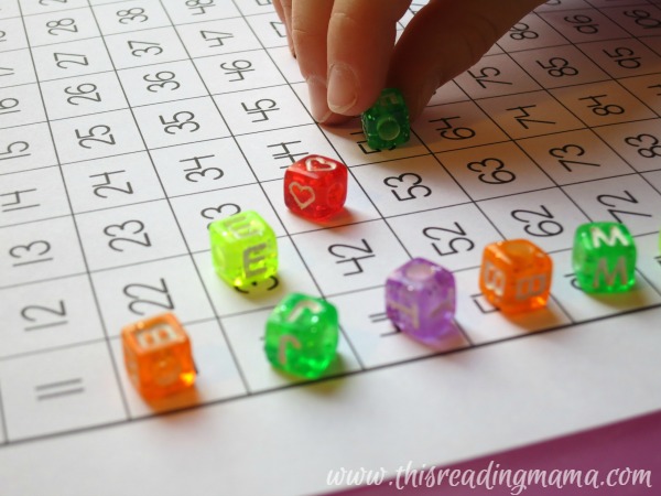 developing fine motor skills with hundreds chart
