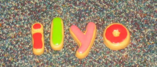 "I love you," spelled independently by my 4 year old.