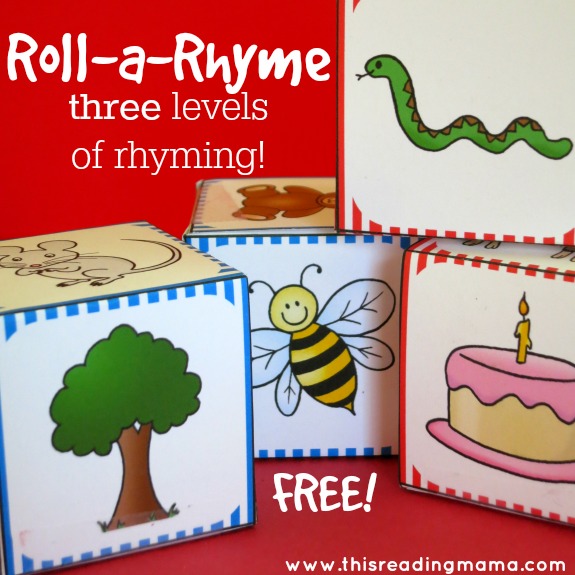 Roll a Rhyme - Rhyming Pack with THREE levels of learning