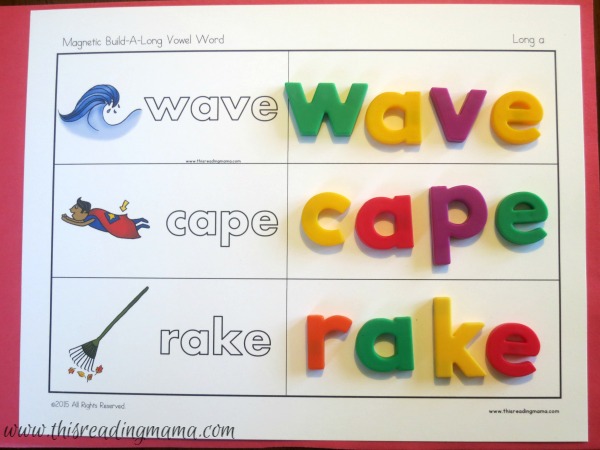 level 1 building mats for long vowel words