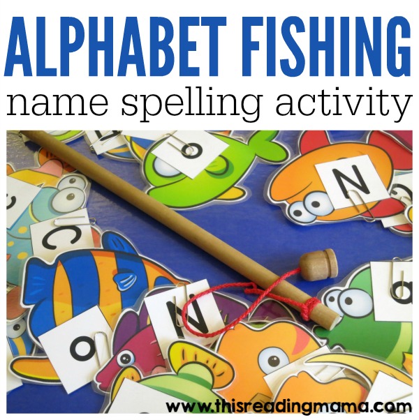 Alphabet Fishing - a name spelling activity from This Reading Mama