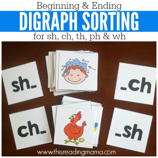 Beginning and Ending Digraph Sorting from This Reading Mama