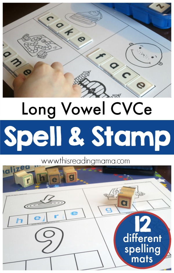 FREE Long Vowel CVCe Spell & Stamp Mats - This Reading Mama