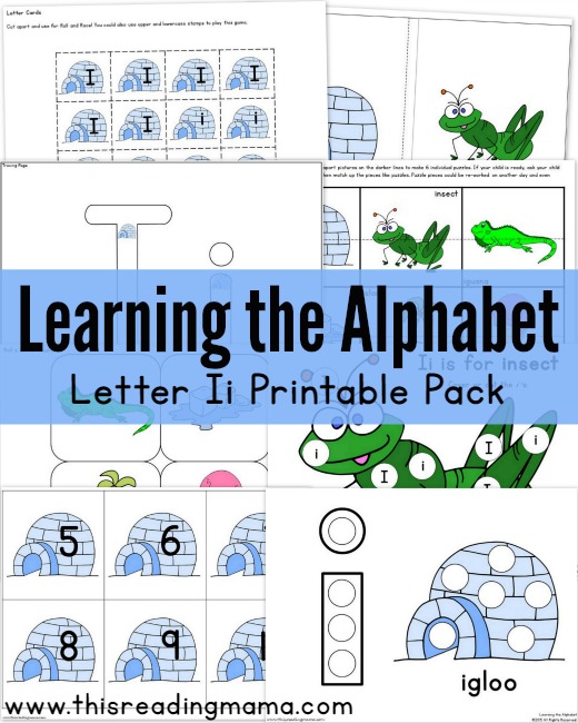 Learning the Alphabet - FREE Letter I Pack | This Reading Mama