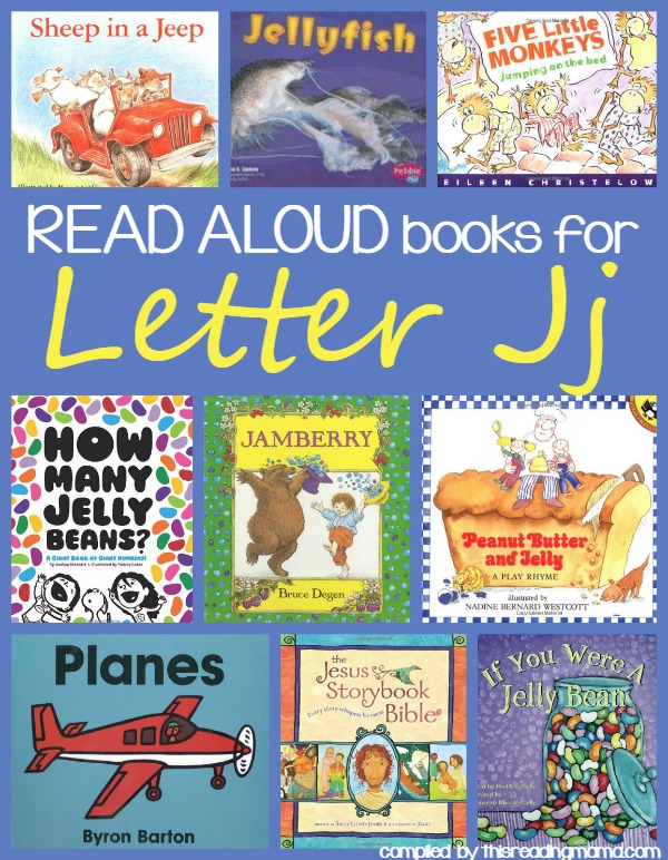 Read Aloud Books for Letter J - Letter J Book list | This Reading Mama