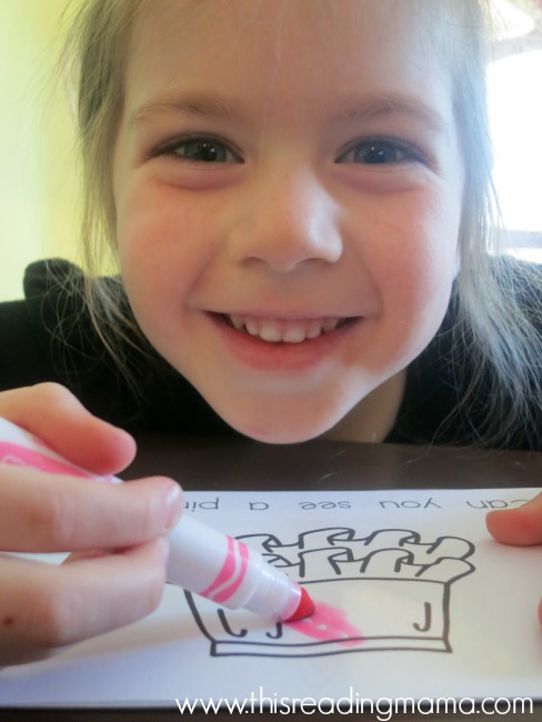 coloring makes her so happy!