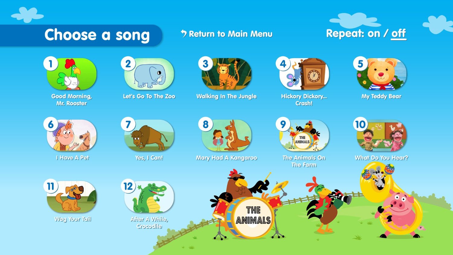 Songs from Super Simple Songs Animals DVD