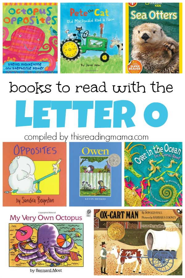 Book List for the Letter O - books to read with the letter O - This Reading Mama
