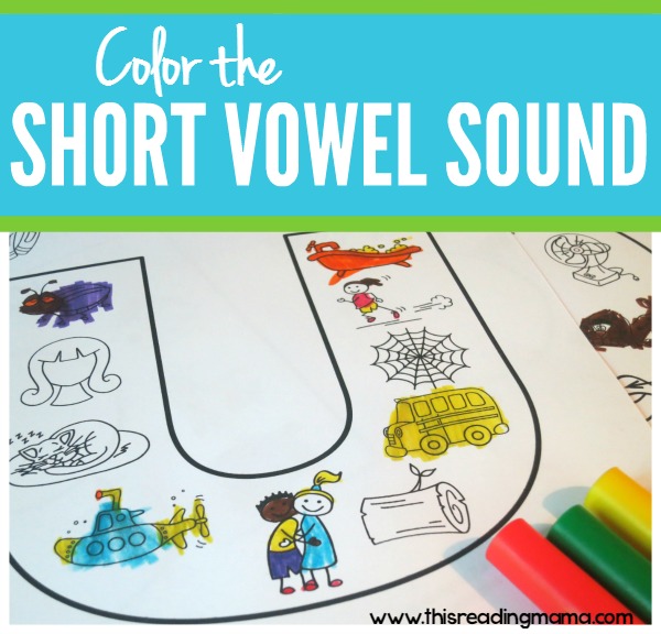 Color the Short Vowel Sound - FREE Coloring Pages - This Reading Mama