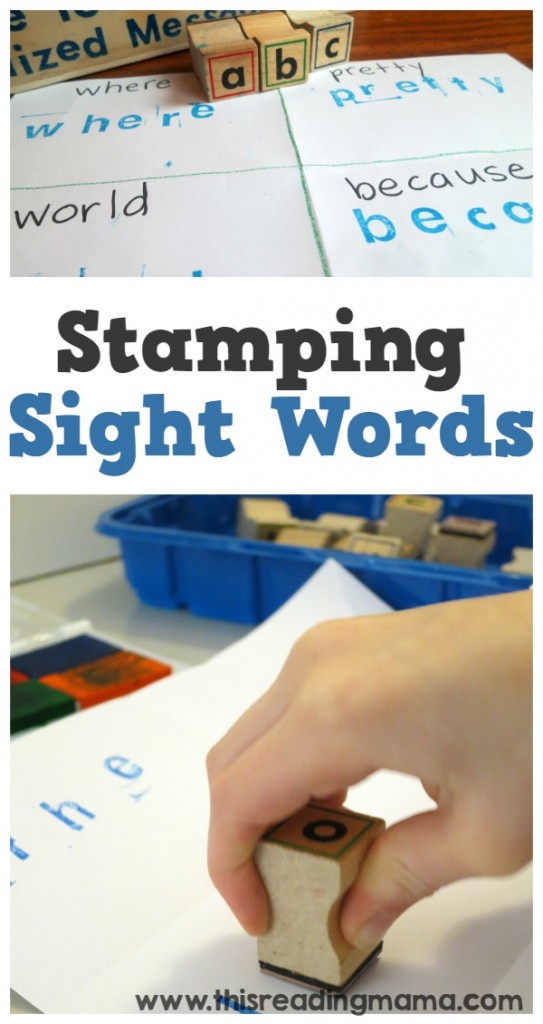 Stamping Sight Words - SO Simple - This Reading Mama