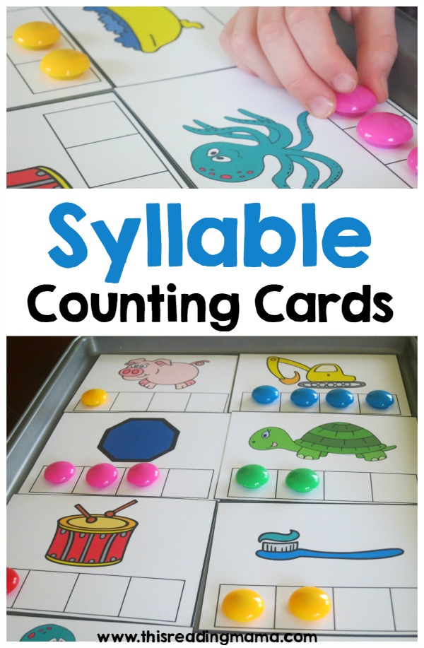Syllable Counting Cards {FREE} This Reading Mama
