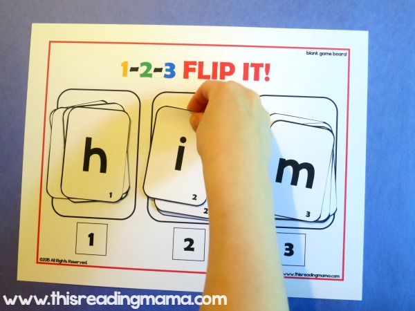 1-2-3 Spell It and Flip It for Short Vowels
