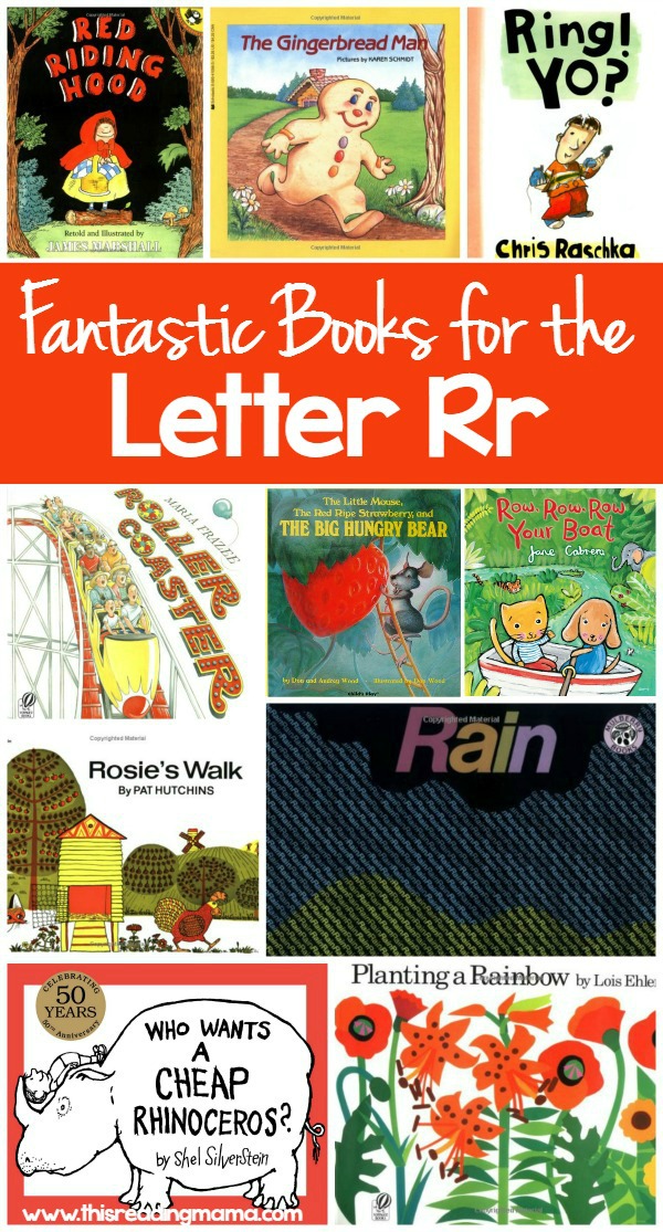 Fantastic Books for the Letter R - Letter R Book List by This Reading Mama