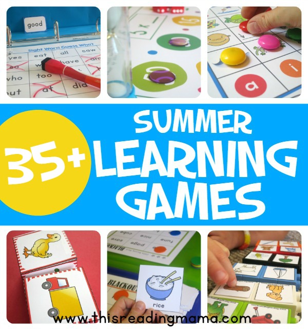 More Than 35 Summer Learning Games - This Reading Mama