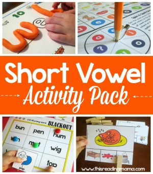 Short Vowel Activity Pack from This Reading Mama - store