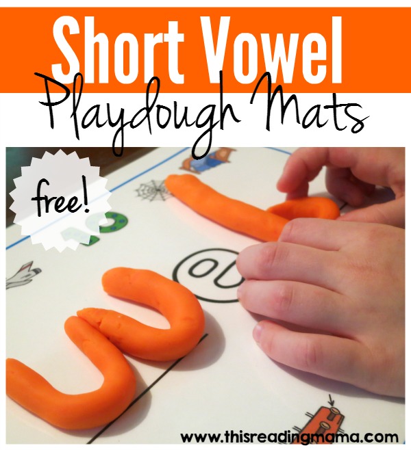 Short Vowel Playdough Mats - 5 FREE Spelling Mats | This Reading Mama