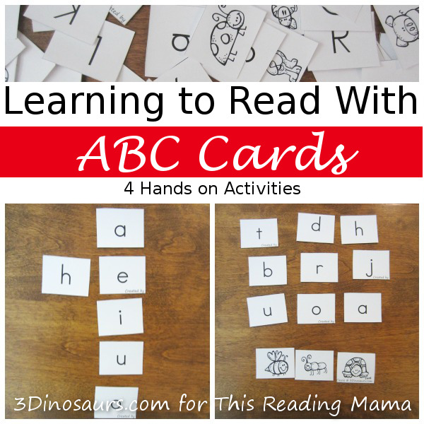 Learning to Read with ABC Cards - 4 Hands-on Activities