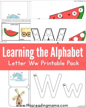 Learning the Alphabet- FREE Letter W Printable Pack