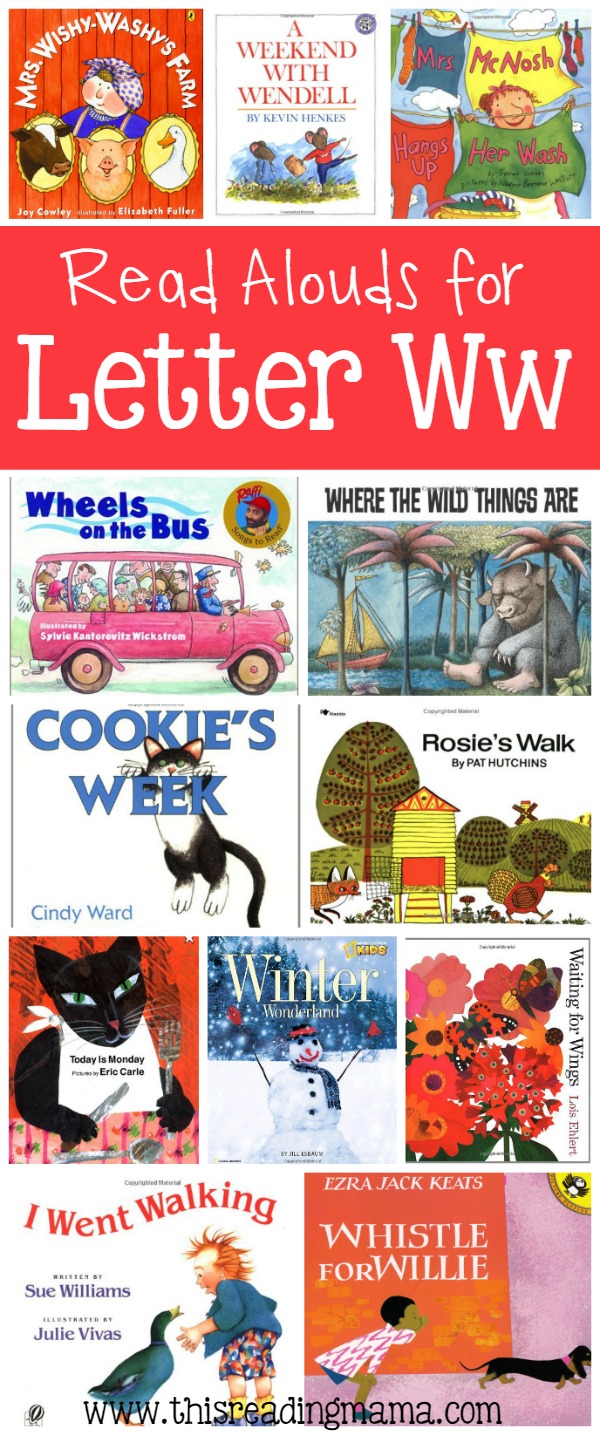 Letter W Book List - Read Alouds for Letter W - This Reading Mama