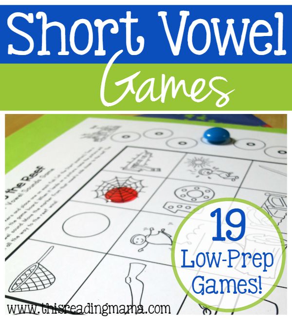 19 FREE Short Vowel Games - Just Print and Play - This Reading Mama