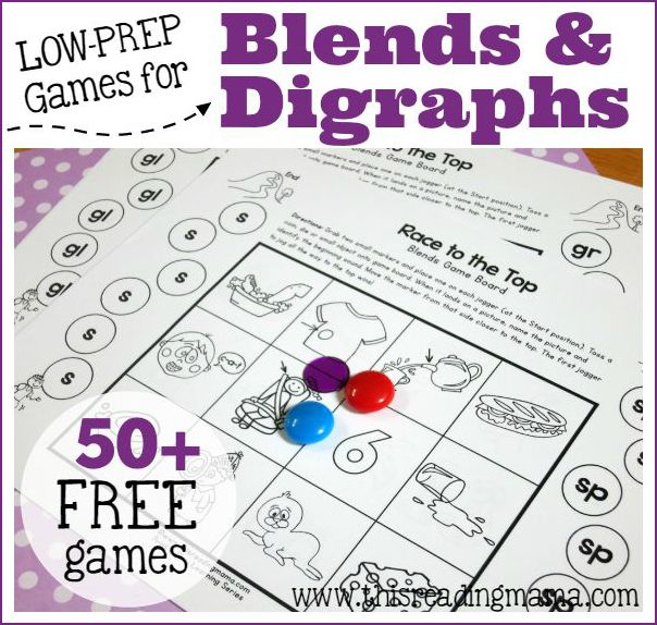 FREE Games for Blends and Digraphs This Reading Mama