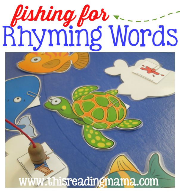 Fishing for Rhyming Words - with FREE Pack