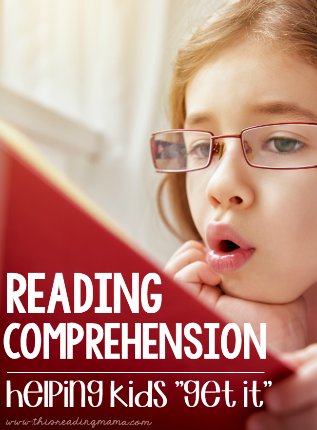 Reading Comprehension Resources - help kids get it with comprehension - This Reading Mama