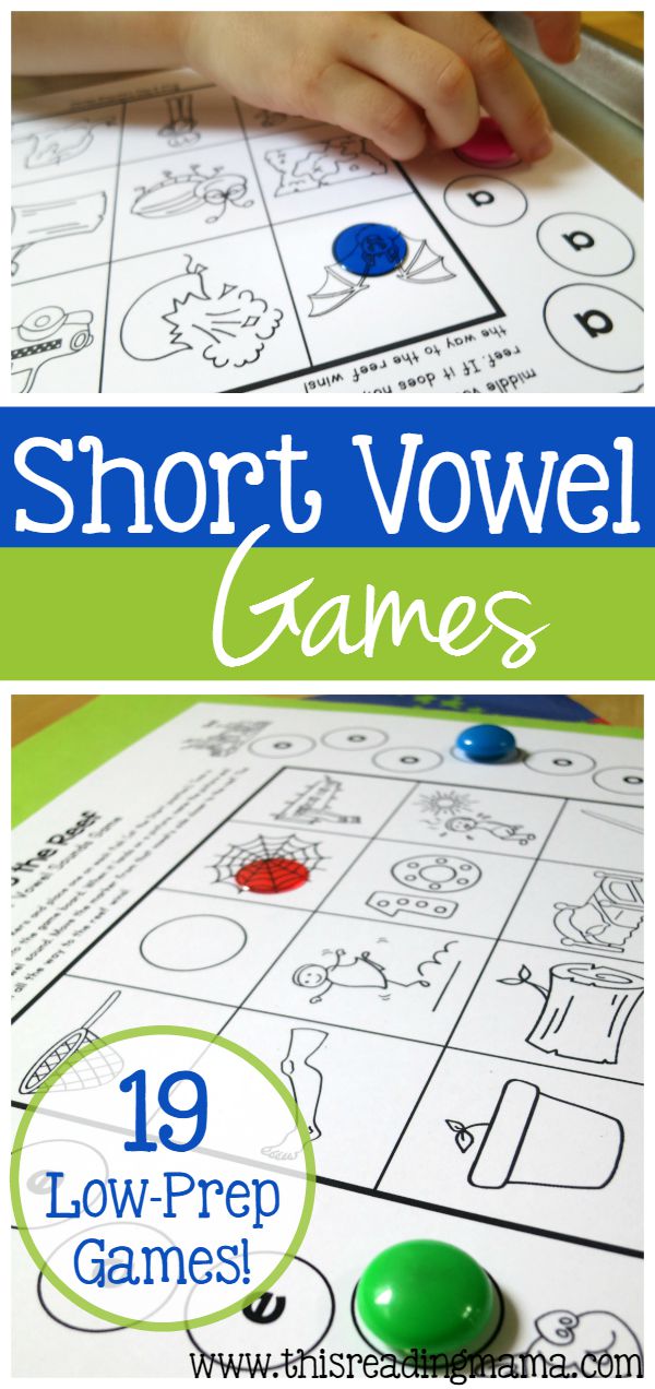 Short Vowel Games - 19 FREE Low-Prep Games | This Reading Mama