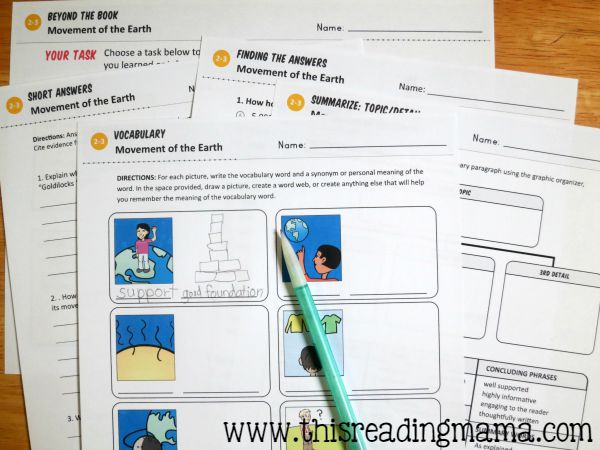 examples of guided reading activities for third grade