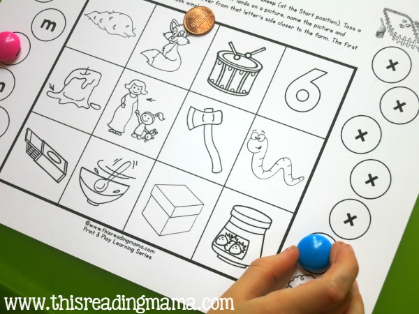 playing the ending sounds games from the Print and Play Series
