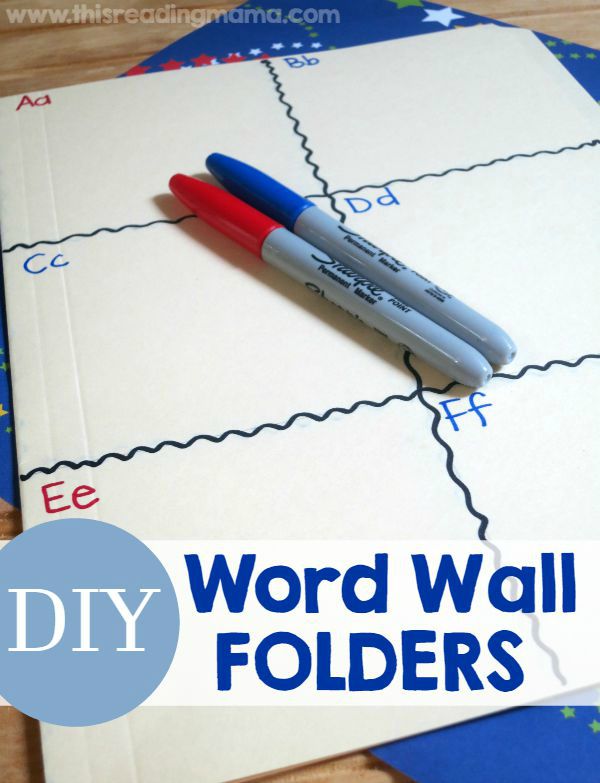 DIY Word Wall Folder ~ easy to make and portable! - This Reading Mama