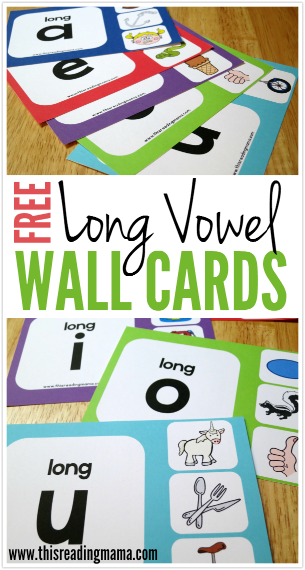 FREE Long Vowel Wall Charts for Initial Sounds - This Reading Mama