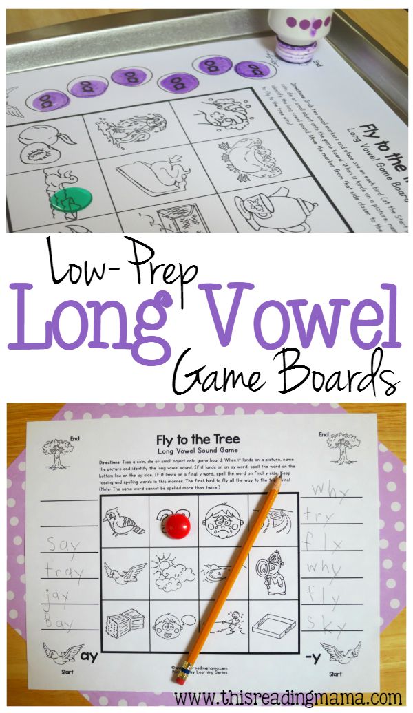 More Long Vowel Game Boards - Just Print and Play - This Reading Mama