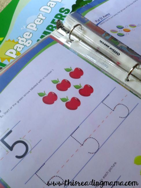 re-use workbooks and pages by slipping in plastic sleeve protector
