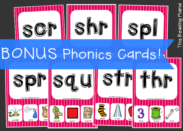 Bonus Phonics Cards for Triphthongs