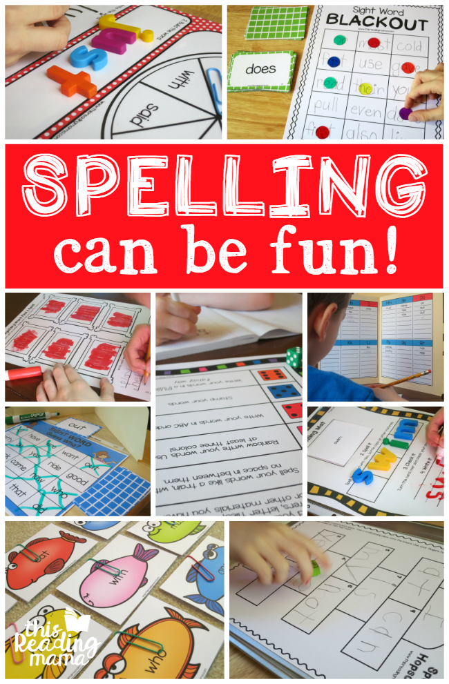 Spelling Can be Fun: Ideas to Make Spelling FUN | This Reading Mama